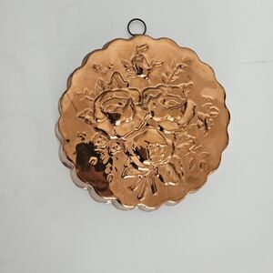 Vintage Copper Mold, Flower Design, Made in Korea, for Home, Farmhouse, Kitchen